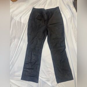 REM Garson genuine leather black pants size 12P